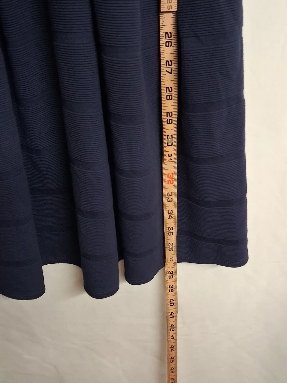 DRAPER JAMES RSVP Navy Blue Dress Fit and Flare Short Sleeve Classic XSmall